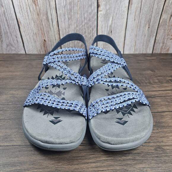 Skechers Reggae Irie Mon Blue Strappy Slingback Sandals Women's Size 10 (GUC) - Picture 2 of 8